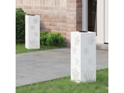Vidaxl Luz Solar Led De Caminho 2 Unid. Branco Quente 18 X 18 X 50 Cm