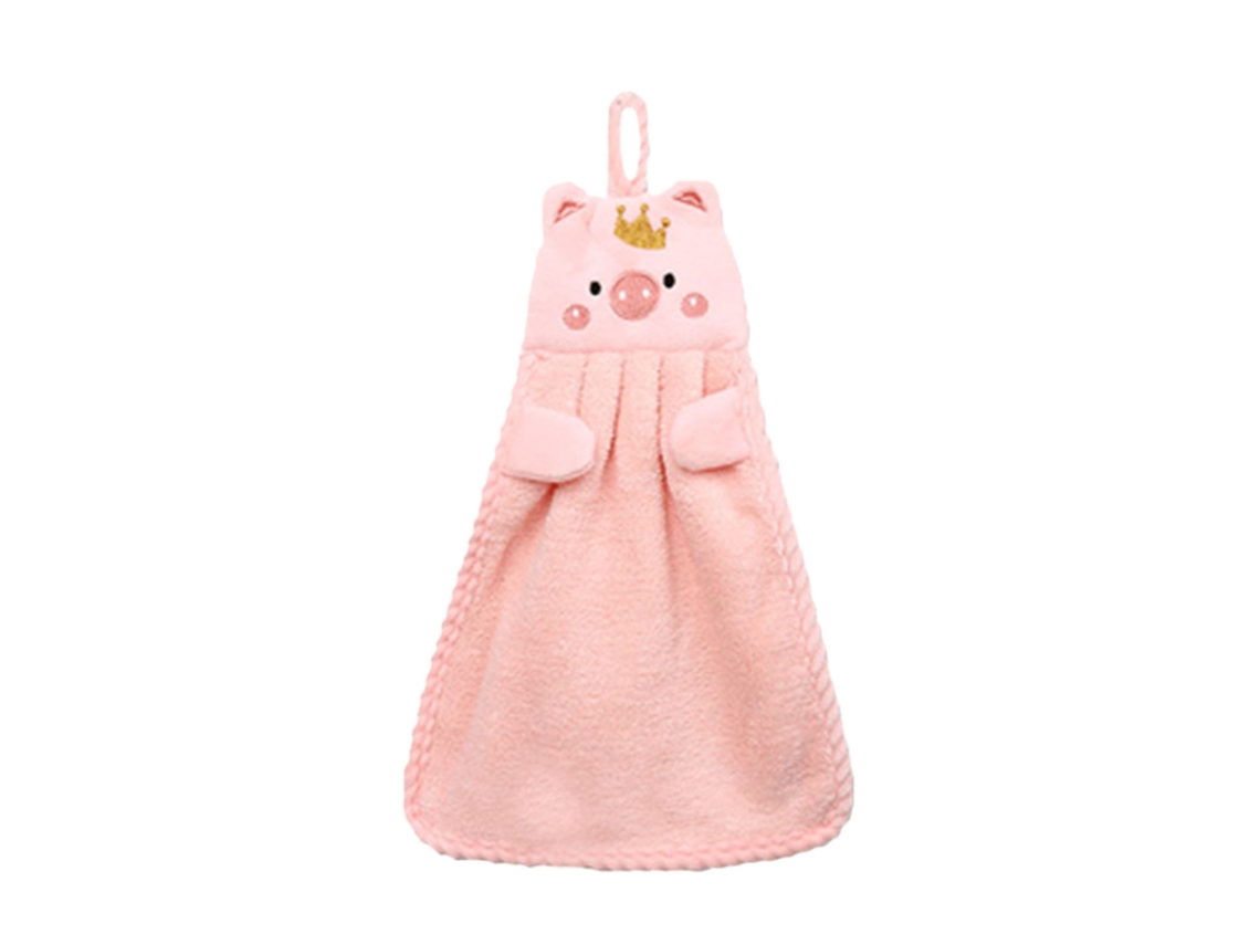Toalha Mão LAXISCREED Porco Rosa Absorvente Cozinha Banheiro