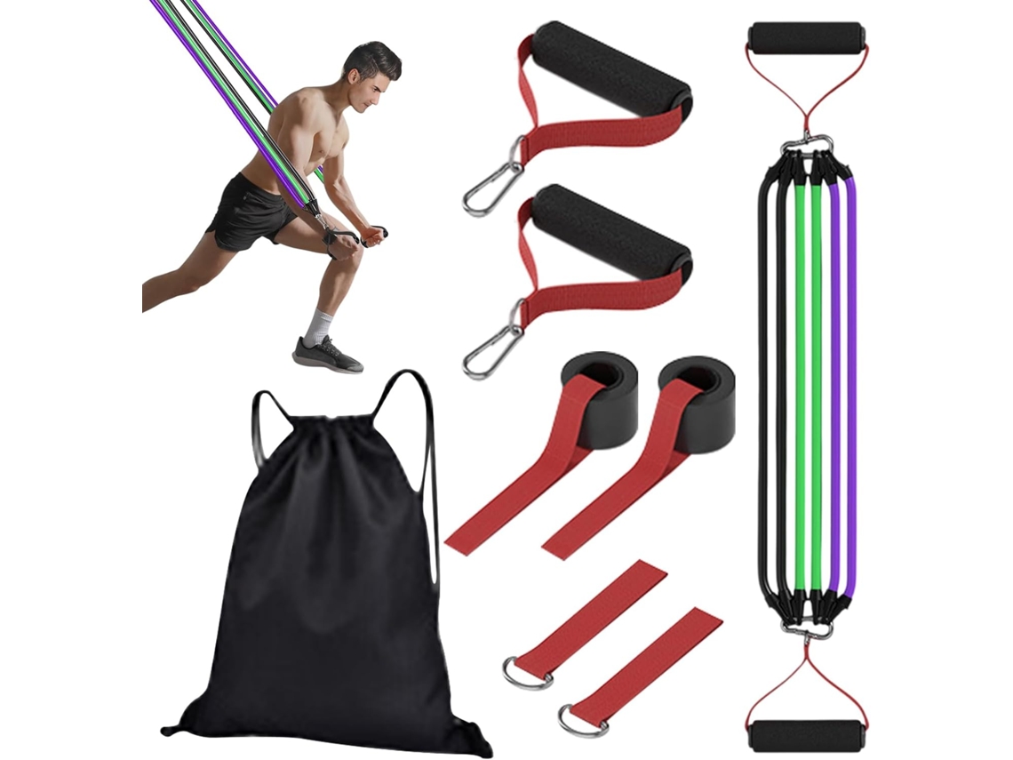 Faixas Elásticas De Resistência Para Exercícios | Acessórios Látex Natural Confortáveis Academia, Casa, Yoga