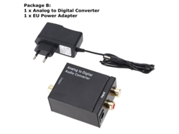 Conversor Analógico Digital Mais Recente, Adaptador De Áudio Óptico, Coaxial, Rca, Toslink E Spdif Para Apple Tv, Xbox 360 E Aquaforge (adc)