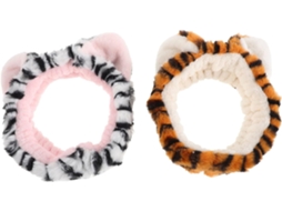 Conjunto de 2 Faixas de Cabelo Elásticas e Sólidas Para Spa, Confortáveis E Confortáveis.