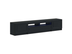 Vidaxl Armário De Tv Led De 5 Peças Preto Derivados De Madeira