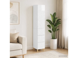 Vidaxl Conjunto De Gabinete 2 Unid. 33 X 34,5 X 90 Cm Branco Brilhante