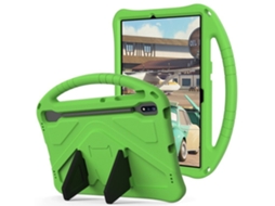 Capa Para Tablet Lurelia, Compatível Com Samsung Galaxy Tab S9 Plus 12.4 Anti Queda Portátil De Cobertura Total, Verde, Proteção Antiquedas