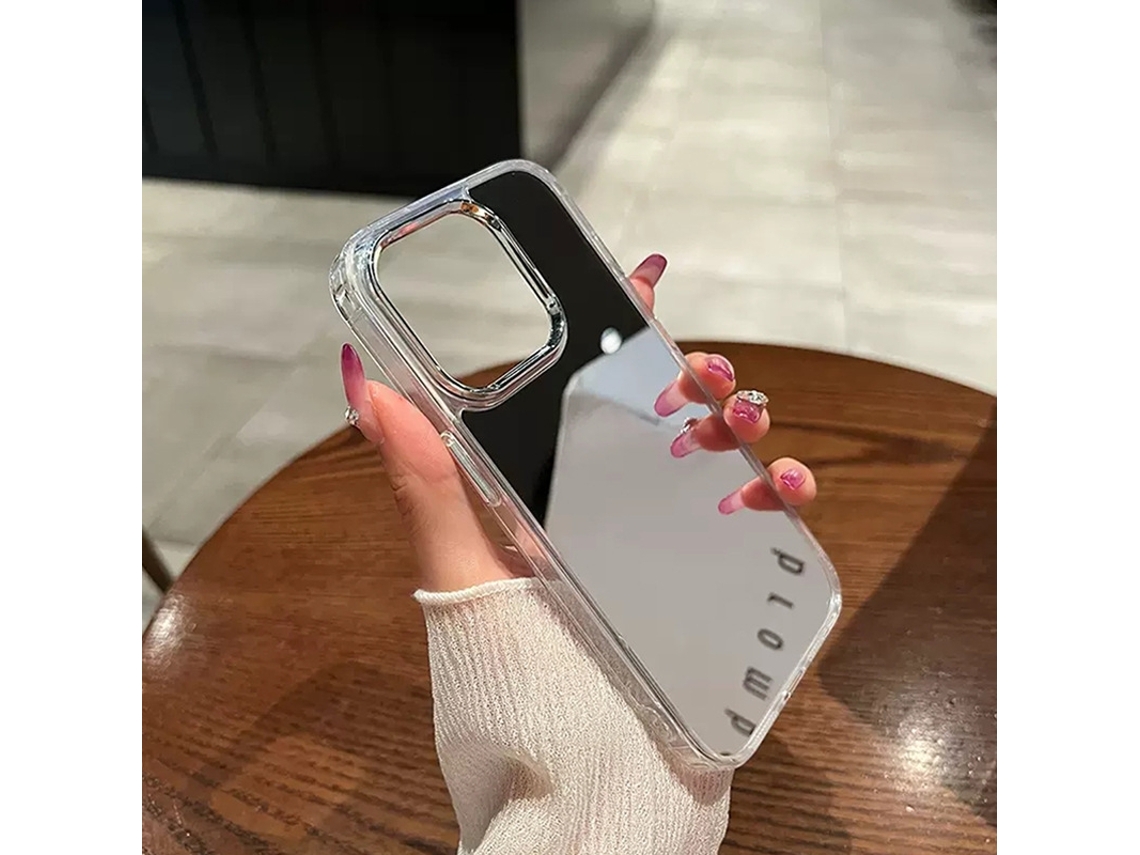 Capa Rígida Espelhada Em Acrílico Para Iphone 17 Air, Resistente A Quedas.