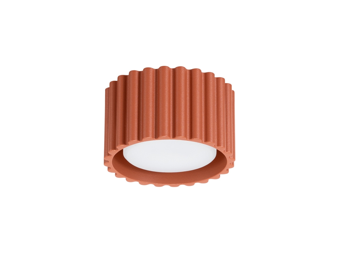 Candeeiro De Teto Aura De Alumínio Ocre Vermelho 6x10x10cm Sollux Lighting