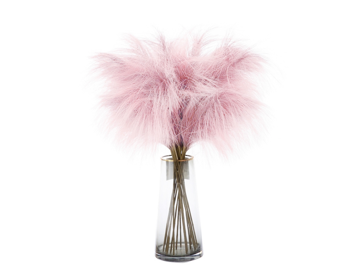 Laxiscreed Flores Artificiais Reed Pampas Para Decoração De Casamentos Em Rosa Escuro, 75 Cm