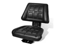 Vidaxl Assento De Trator Com Encosto Preto