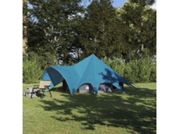 Vidaxl Tenda Teepee Para 3 Pessoas 3 Pessoa Azul E Cinza