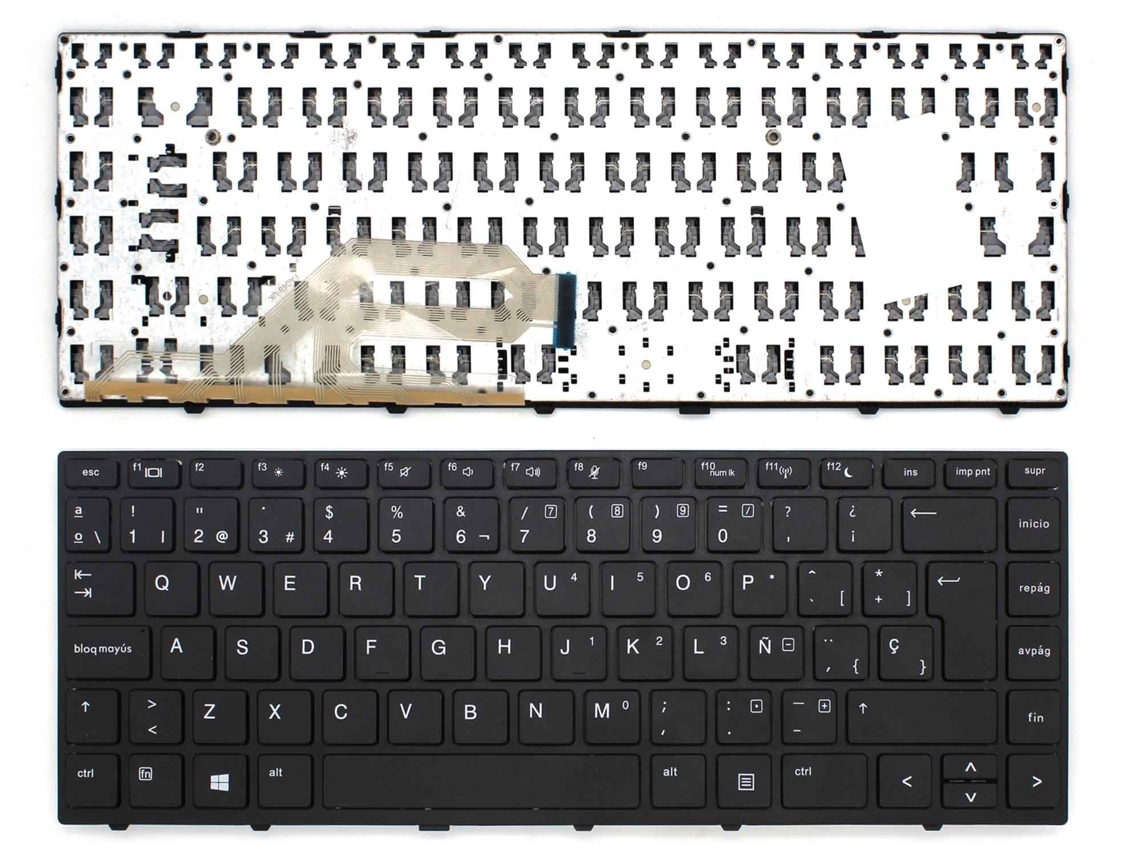 Teclado para laptop Hp Probook 440 G5 445 G5 preto compatível
