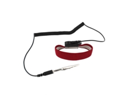 Pulseira antiestática ajustável Hilitand, material ABS, tecido elástico confortável, proteção ESD para pessoas na linha de frente.