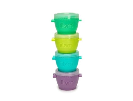 Caixas para Refeições de Bebé MELII (6 x 7 x 6.25 cm - Plástico se, BPA - Multicor)