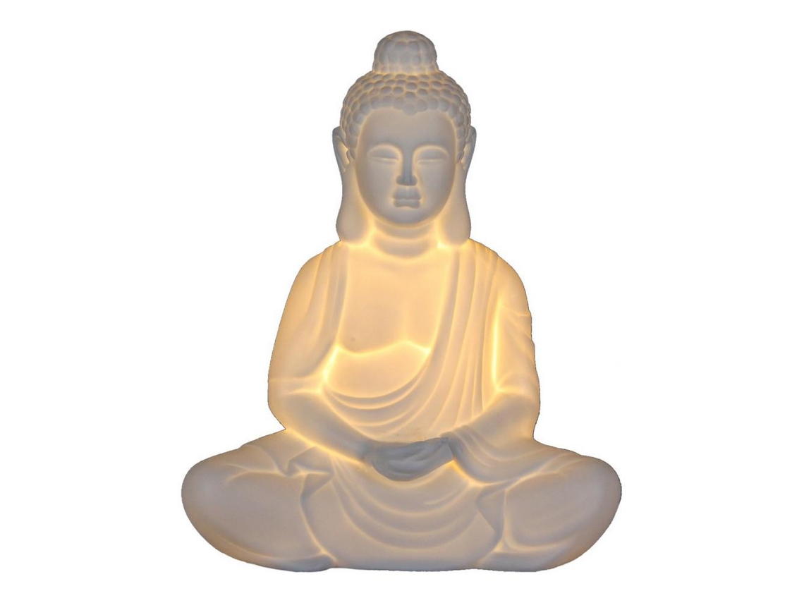 Lâmpada de Mesa Buda Porcelana