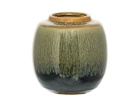 Vaso 3 cores BLOOMINGVILLE — Verde | Cerâmica Grés | Altura: 16cm