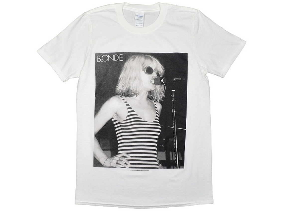 Blondie Stripes Singing T-shirt Unisex Adults Size:m