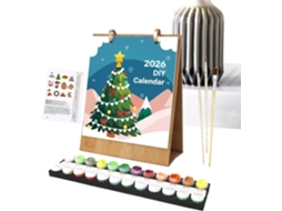Calendário 2026 para do de Mesa Materiais e Páginas Colorir - Pintura Criativos Crianças, Adolescentes, CHABERLU