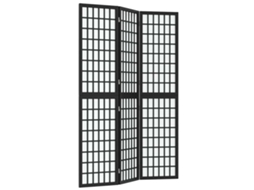 Maison Exclusive - Biombo Dobrável Com 3 Painéis Estilo Japonês 120x170 Cm Preto