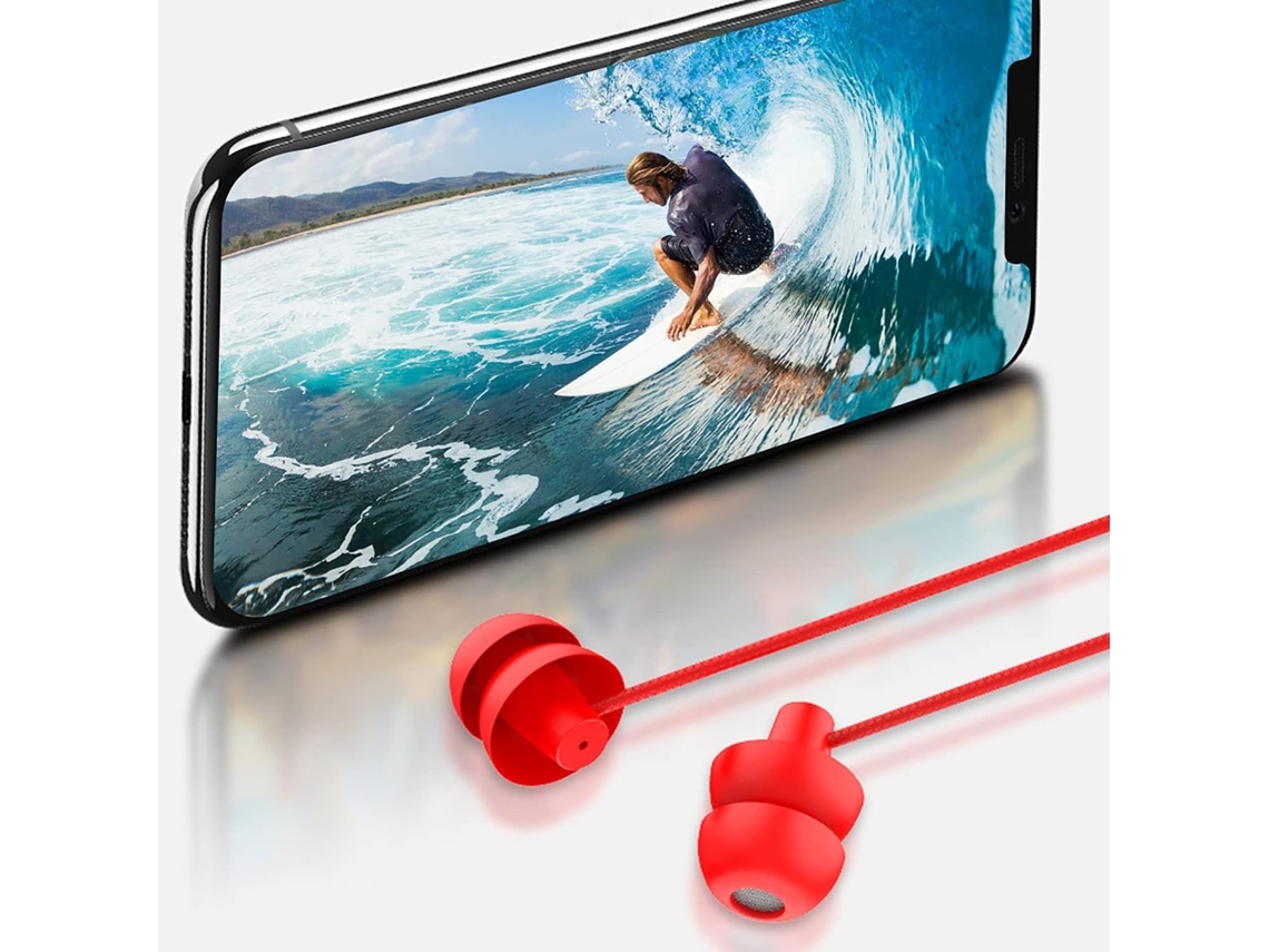 Fones De Ouvido Com Fio, Som Confortável Alta Qualidade, Silicone 3,5