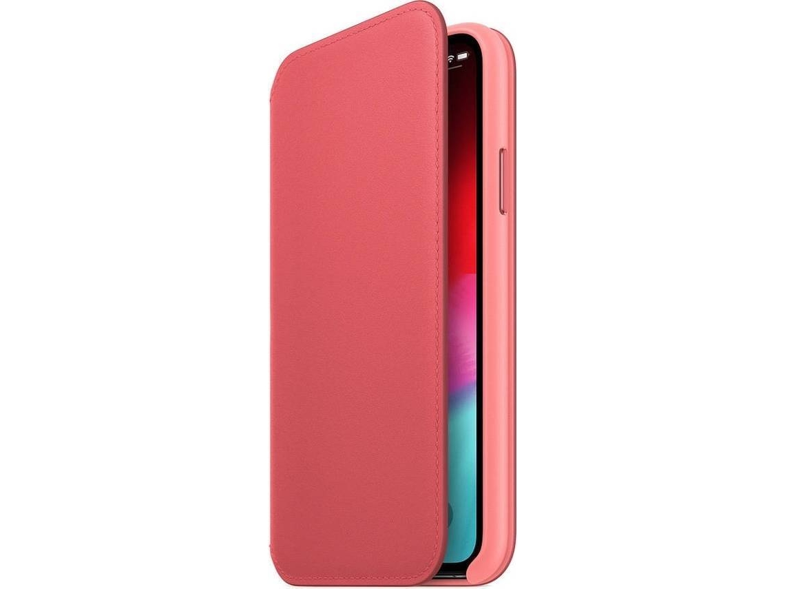 Capa APPLE iPhone XS Folio leather Rosa