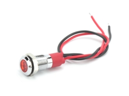 Indicador Led 8mm Impermeável com Cabeamento