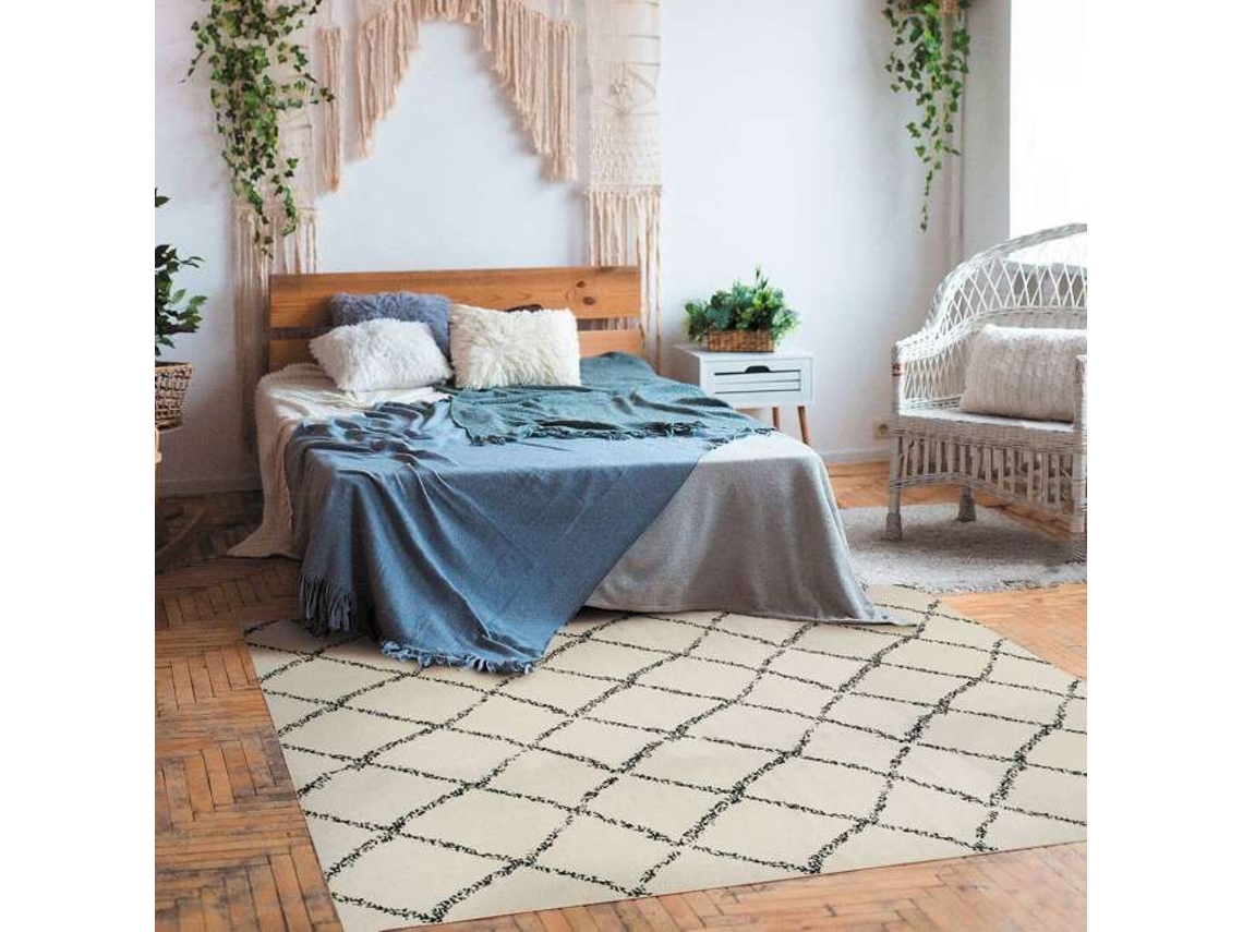 Tapete - A Fábrica De Decoração - Algodão Berbere Losango - 190x290 Cm - Algodão - Retangular