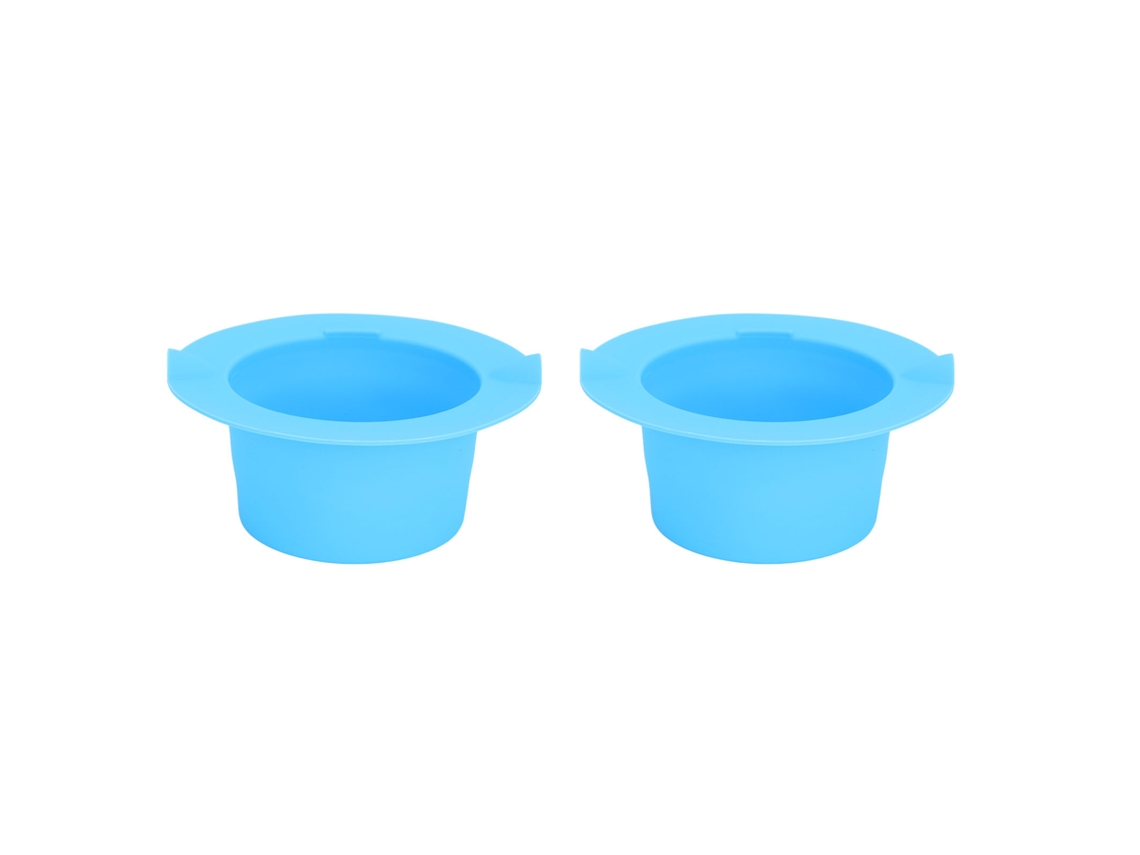 Liner De Cera De Silicone Para Aquecedor 400ml Azul 2un