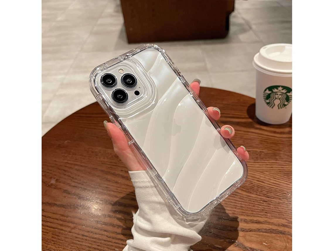 2 Capas Para Iphone 17 Com Efeito Laser De Ondas Na Água E À Prova De Quedas.