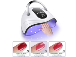 Lâmpada Uv Para Unhas Em Gel 168w Luz Led Para Unhas Secador Rápido De Unhas Ly Ebike