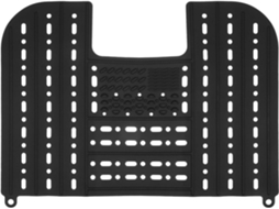 Tapete De Silicone Preto Para Pia Banheiro Ganazono, 55x43 Cm, Com Função De Secagem E Limpeza Pincéis, Ideal Para