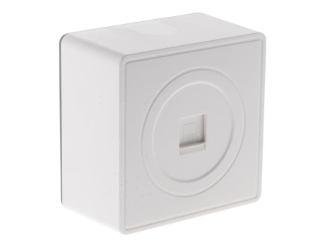 Tomada Rj45 Zenitech Vulco Branco Acabamento Acetinado Pronta Para Instalação