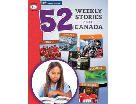 Livro 52 Weekly Nonfiction Stories About Canada Grades 3-4 de Ruth Solski (Inglês)