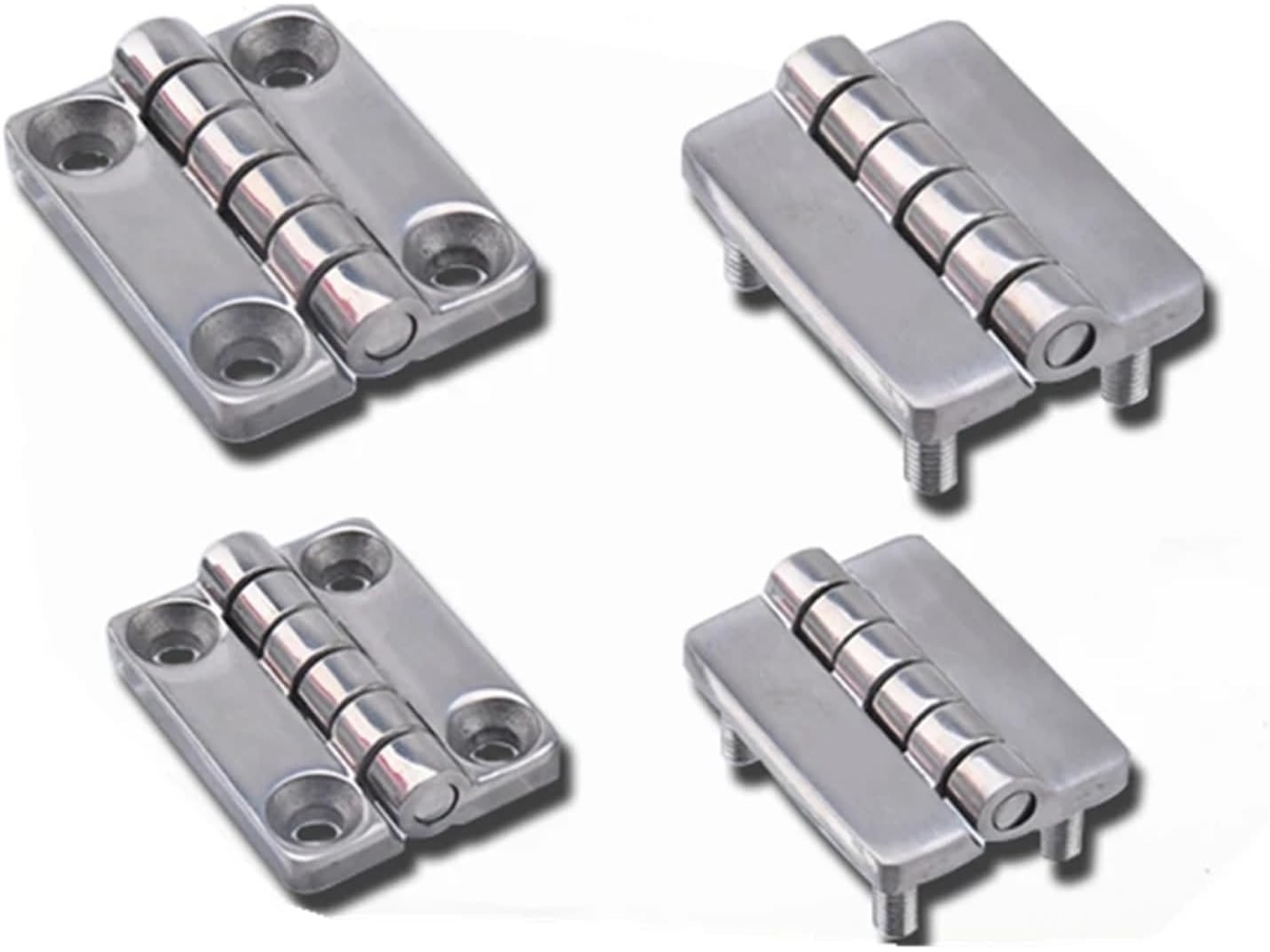 Conjunto De 5 Dobradiças Aço Inoxidável Cl209, Reforçadas, Para Portas De Armários E Caixas Distribuição Energia
