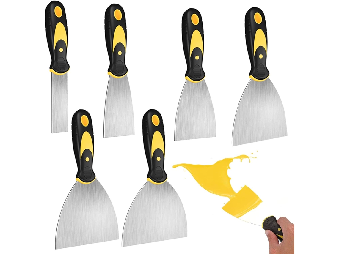 Espátula Gesso 6pcs Inox, Ferramenta Construção Manual DUREFORWARD