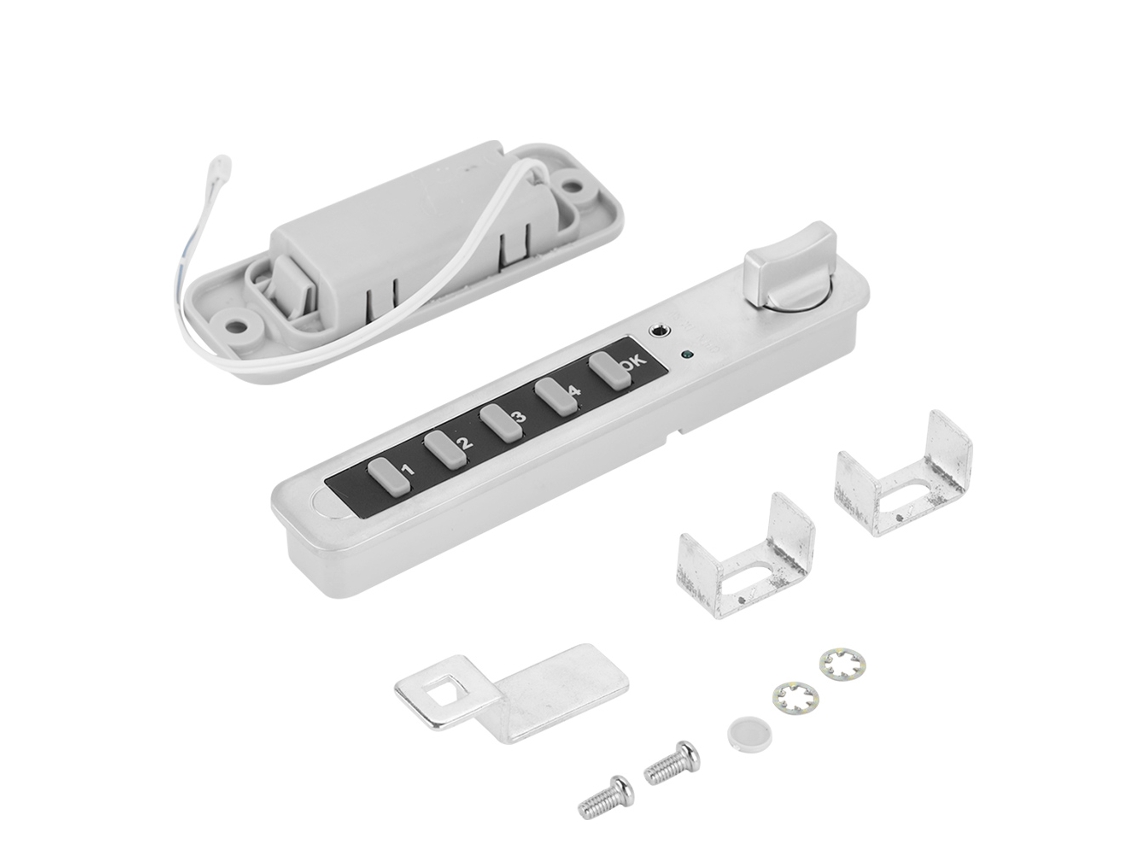 Laxiscreed Fechadura Eletrónica De Senha Horizontal Para Armários, Gavetas E Arquivos, Desbloqueio Com Senha De 8 Dígitos