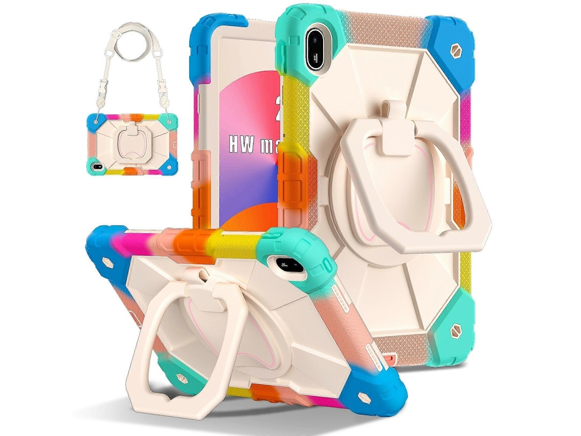 Capa Híbrida De Silicone E Pc Com Robô Em Cores Contrastantes Para Tablet Huawei Matepad Se 11 2024