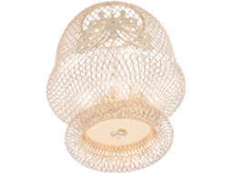 Conjunto De 2 Abajures Decorativos Em Ferro Dourado, Acessório Elegante Para Iluminação Interna
