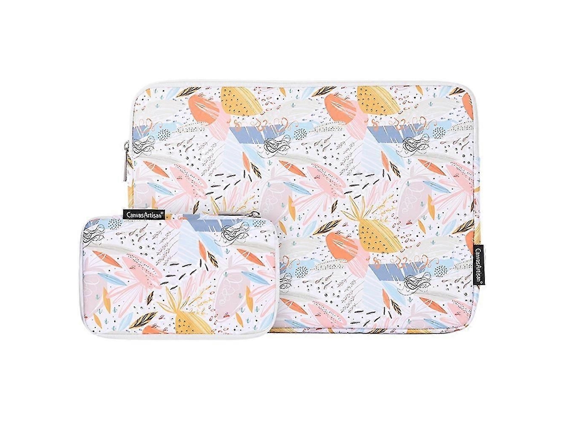 Bolsa Para Laptop De 13 Polegadas, Fina, Leve, Elegante, Com Zíper E Estampa, À Prova D'água, Em Pu.