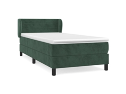 Box Spring Bed, Box Spring Beds Vidaxl Verde Veludo (100 X 200 Cm)