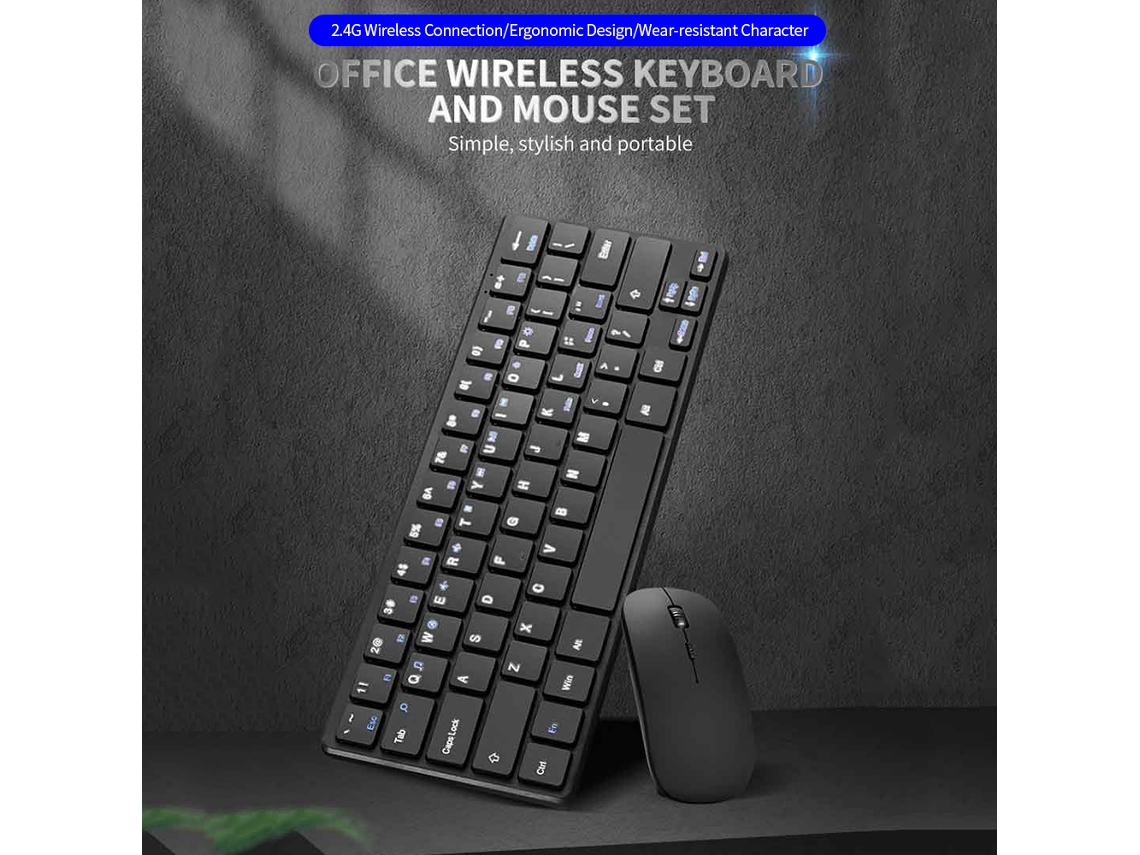 Teclado e Mouse Sem Fio LAXISCREED