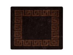 Conjunto 1 Tapete Runner Vidaxl Preto Poliéster (80 X 100 Cm)