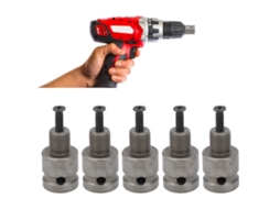 10 Peças Adaptador De Chave Elétrica Para Quadrado Rosca G1/2 Polegada Aço Carbono Acessórios De Ferramentas Elétricas