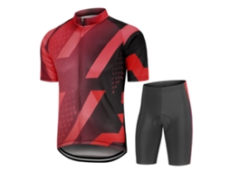 Conjunto de Roupa de Ciclismo com Camiseta e Calções S/MARCA