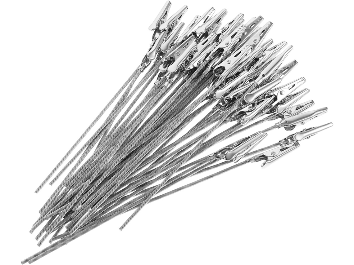 Conjunto de 50 pinos para cartão em aço inoxidável, cor prata, leves e fáceis de usar, ideais para escritório e