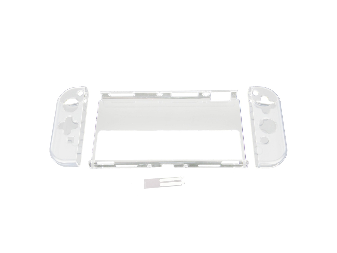 Capa Transparente Dobe 3 em 1 para Proteger a Tela Oled do Nintendo Switch e os Controles Esquerdo e Direito CHABERLU