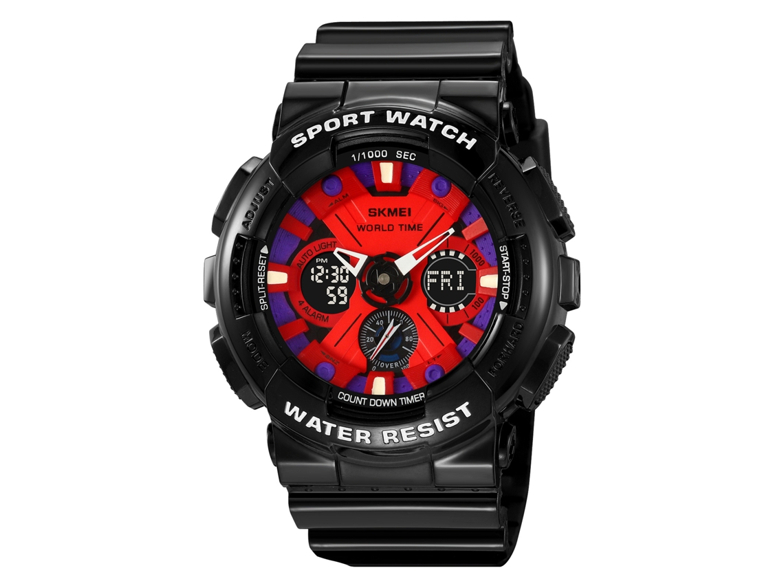 Reloj Hombre Skmei Deportivo Digital Impermeable 50m Alarma Cronómetro Fecha Hora Mundial