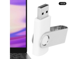 HURRISE Usb Memory Stick Usb Flash Drive Candy Branco Rotativo Armazenamento Portátil Memory Stick Caixa de Computador 64 16 Gb