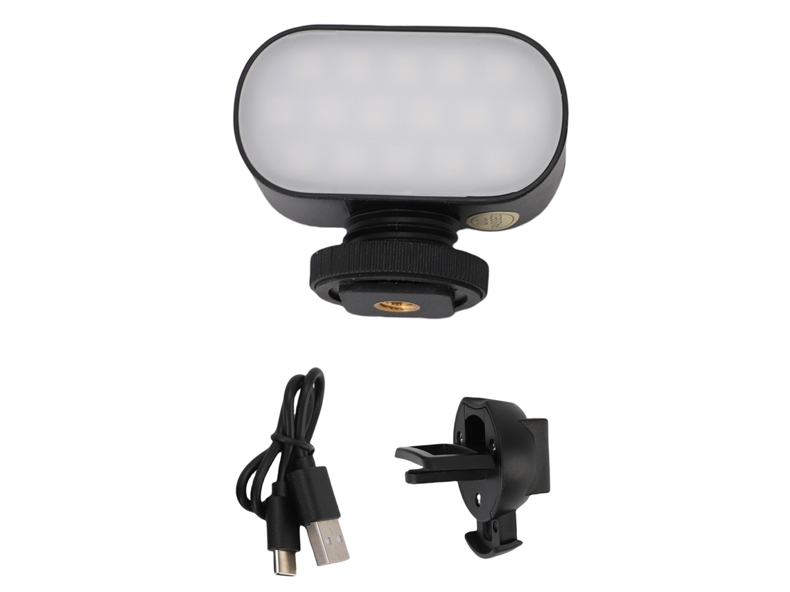 Luz De Autoie Led Portátil Rgb Recargable Com Clip, Brilho Ajustável Para Fotografia E Videoconferências