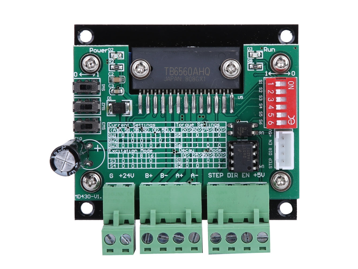 Driver De Motor Passo Tb6560 Com Corrente Ajustável 3.5a Controlador De Motor Passo