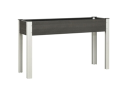 Vidaxl Canteiro De Jardim Elevado 120x40x75 Cm Wpc Cinzento