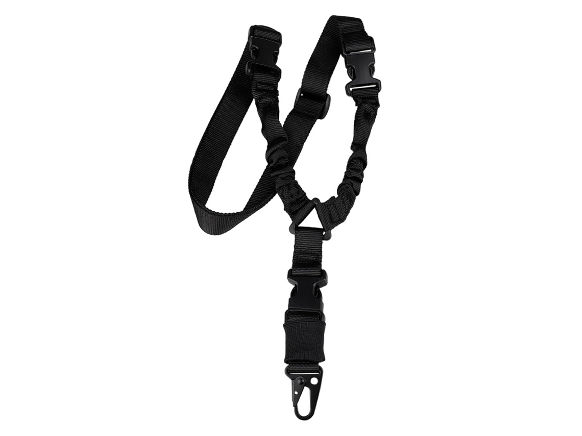 Cinto De Ombro De Ponto Único Em Tecido De Nylon Com Fivela Estilo Americano Para Esportes Ao Ar Livre Preto